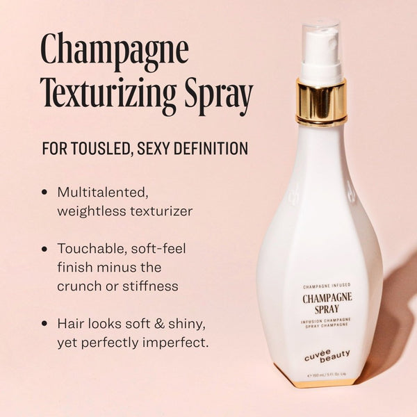 Champagne Texturizing Spray - Cuvée Beauty - premium champagne infused haircare