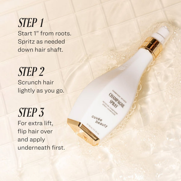 Champagne Texturizing Spray - Cuvée Beauty - premium champagne infused haircare
