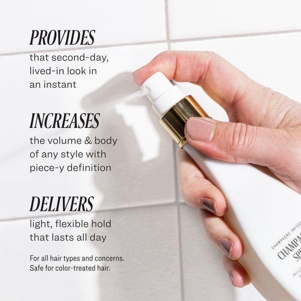 Champagne Texturizing Spray - Cuvée Beauty - premium champagne infused haircare