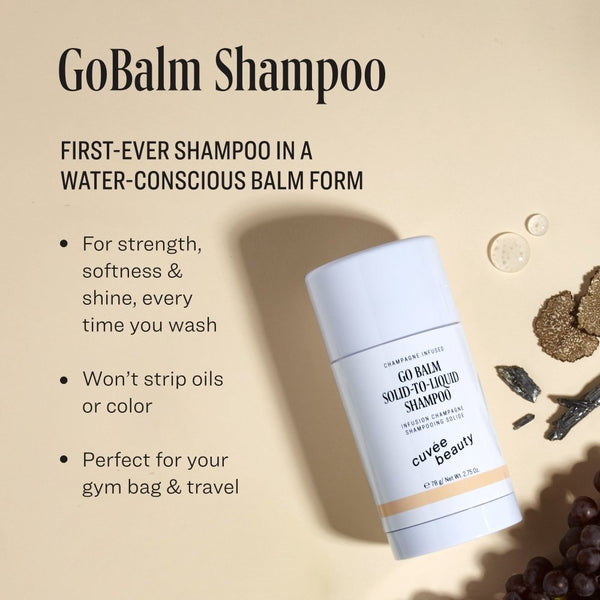 GoBalm Shampoo - Cuvée Beauty - premium champagne infused haircare