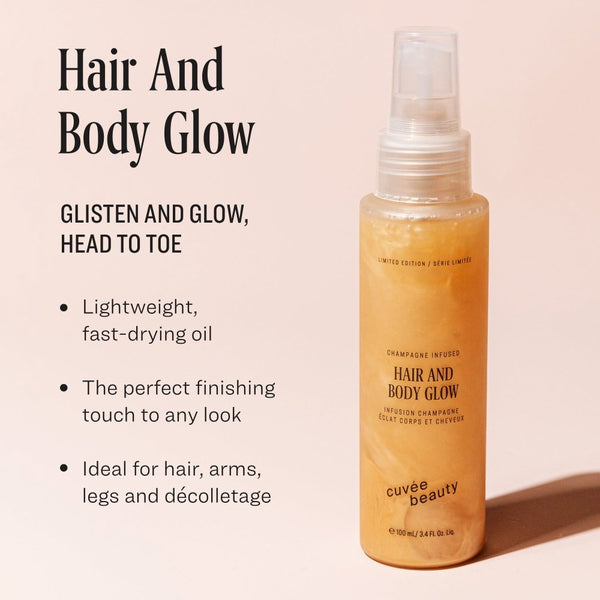 Hair And Body Glow - Cuvée Beauty - premium champagne infused haircare