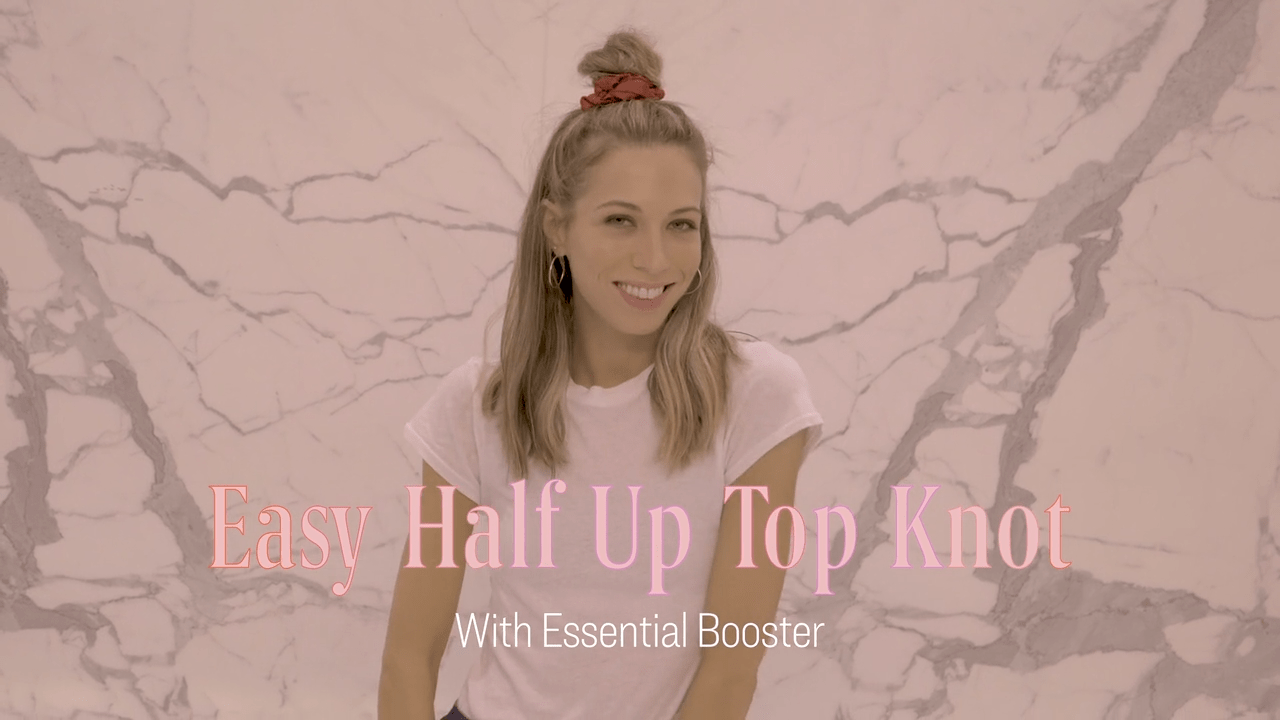 Easy Half Up Top Knot