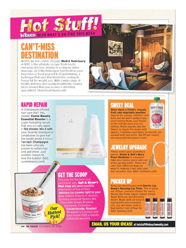 Hot Stuff - InTouch with whats hot this week - Cuvée Beauty